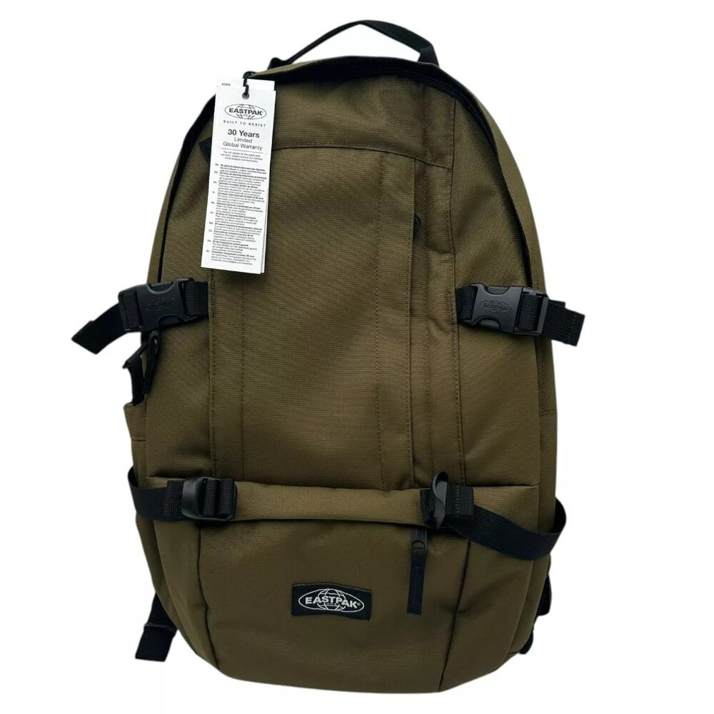 Eastpak Mens Floid Mono Army Backpack Olive Water Resistant Fits 15"‎ Laptop 17L